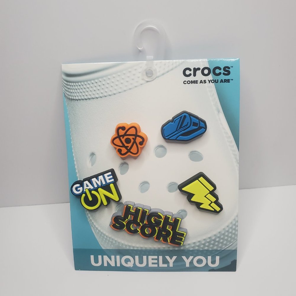 NEW 5 Piece Super Gaming Crocs Jibbitz Unisex